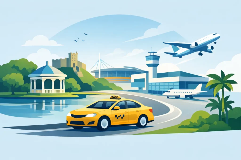 Sophia Gardens to Cardiff Airport Taxi | Friendly Cab Cardiff