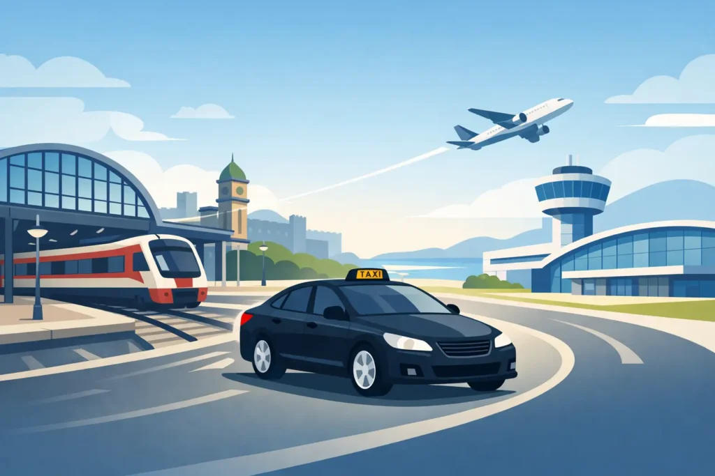 Cardiff Train Station to Cardiff Airport Taxi