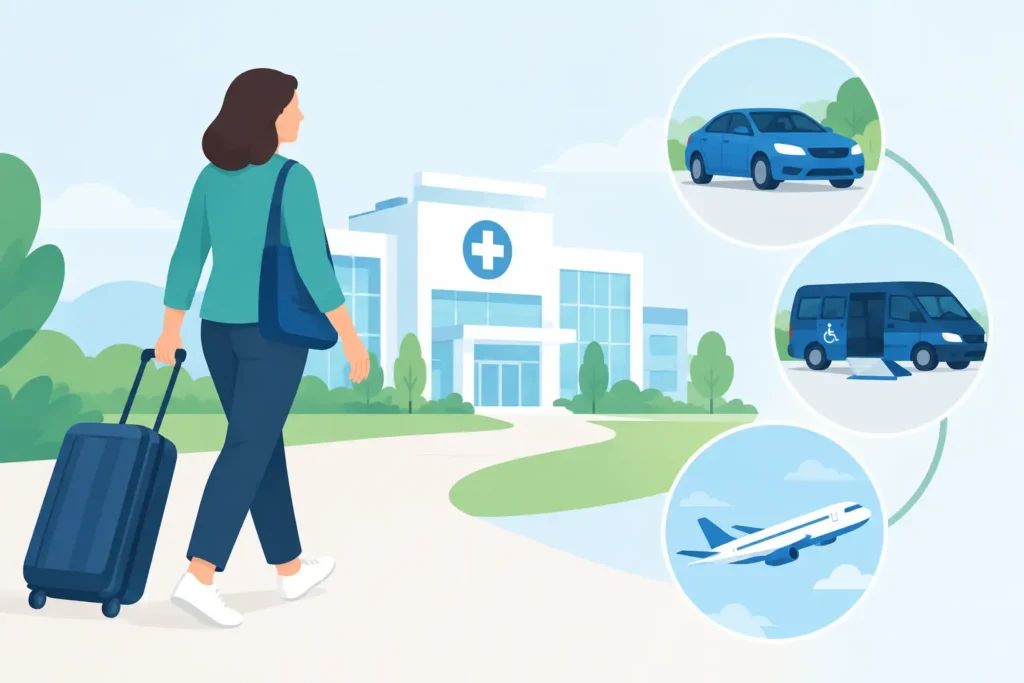 Patient Travel Options List for Appointments